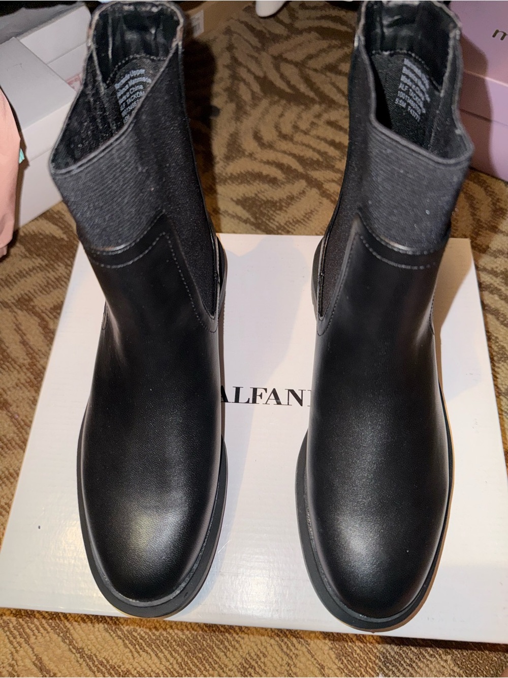 Black Leather  Boots brand new !!  Open to offers